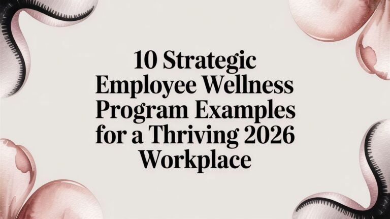 10 Strategic Employee Wellness Program Examples for a Thriving 2026 ...